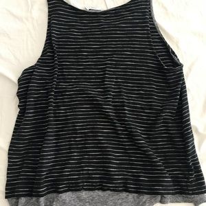 Vince Striped Layered Top